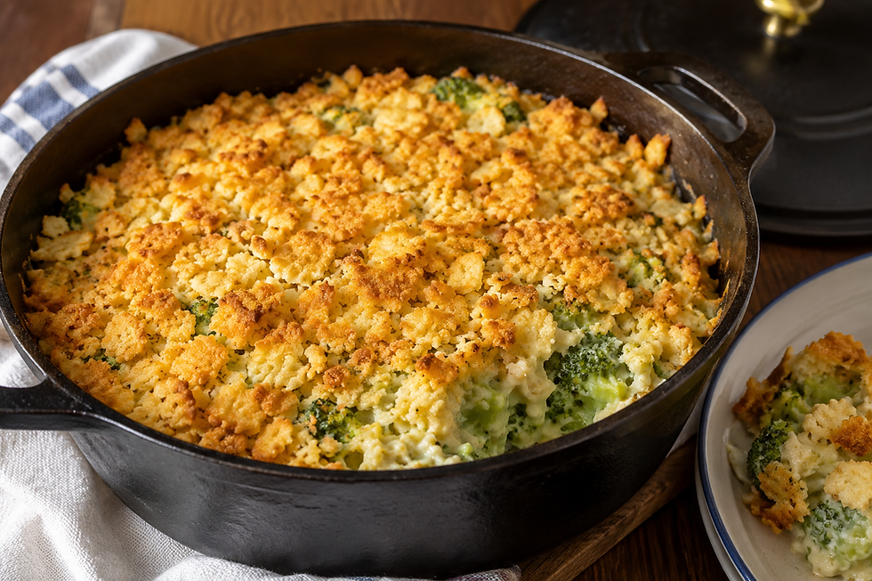 LOW-CARB BROCCOLI AND CHEESE CASSEROLE