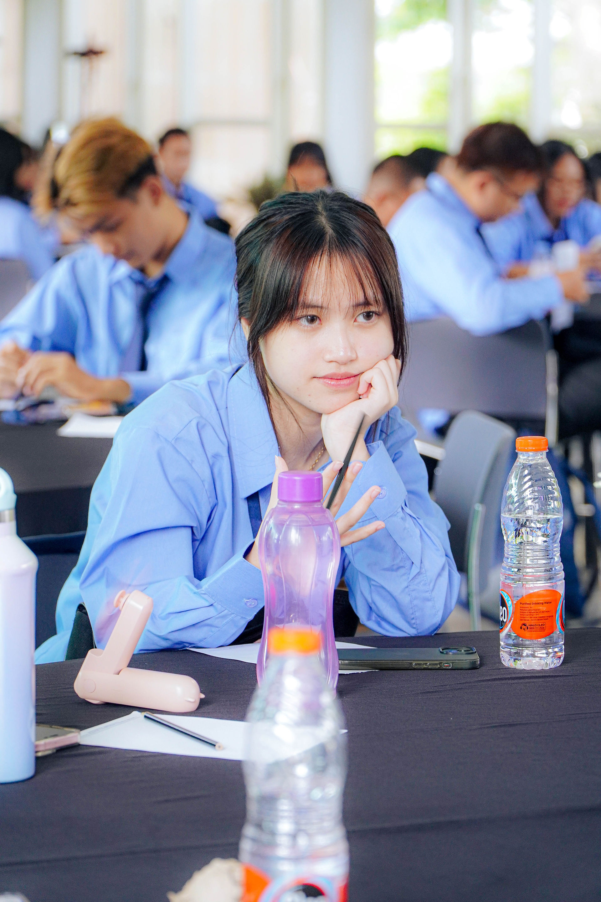 New students of Sages Academy wearing chef uniforms participate in the One-Week New Student Orientation Program, building teamwork and campus spirit.
