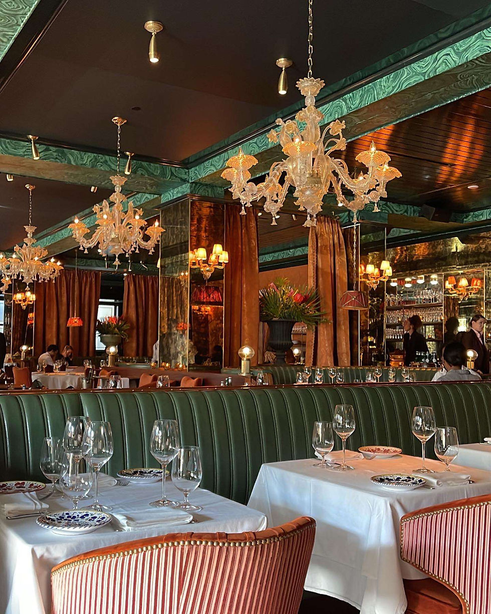 the inside of the Carbone restaurant Miami