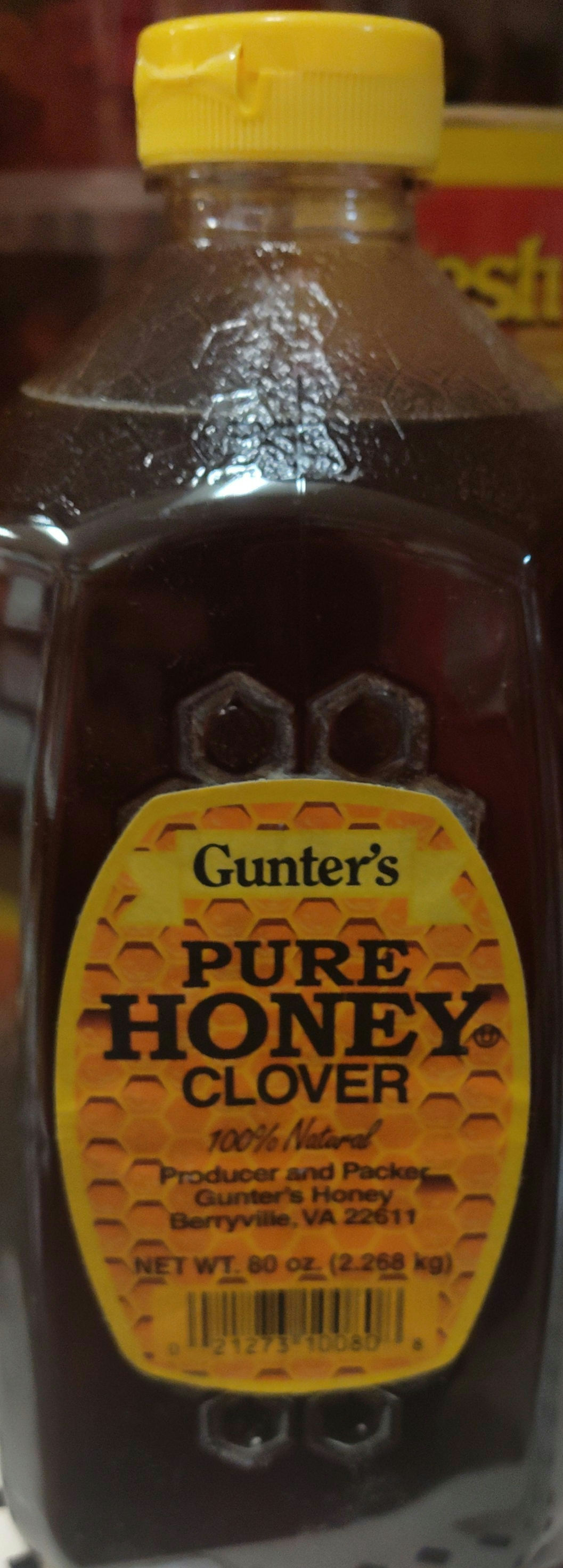 Gunter's pure honey clover 2.268 kg)