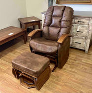 Glider with Matching Ottoman