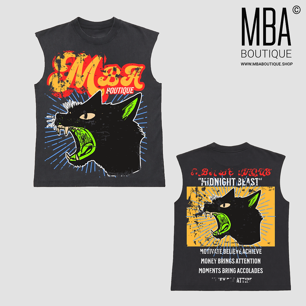 Thumbnail: MIDNIGHT BEAST - [SLEEVELESS SHIRT]