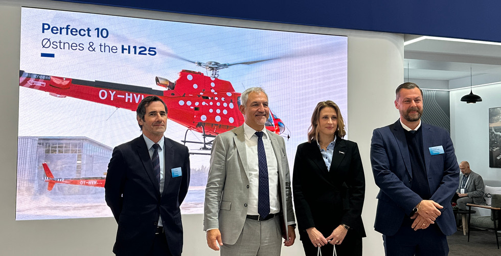 Announcement of the signing of 10 Airbus H125