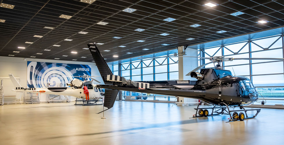 Two H125 at Airbus factory in France