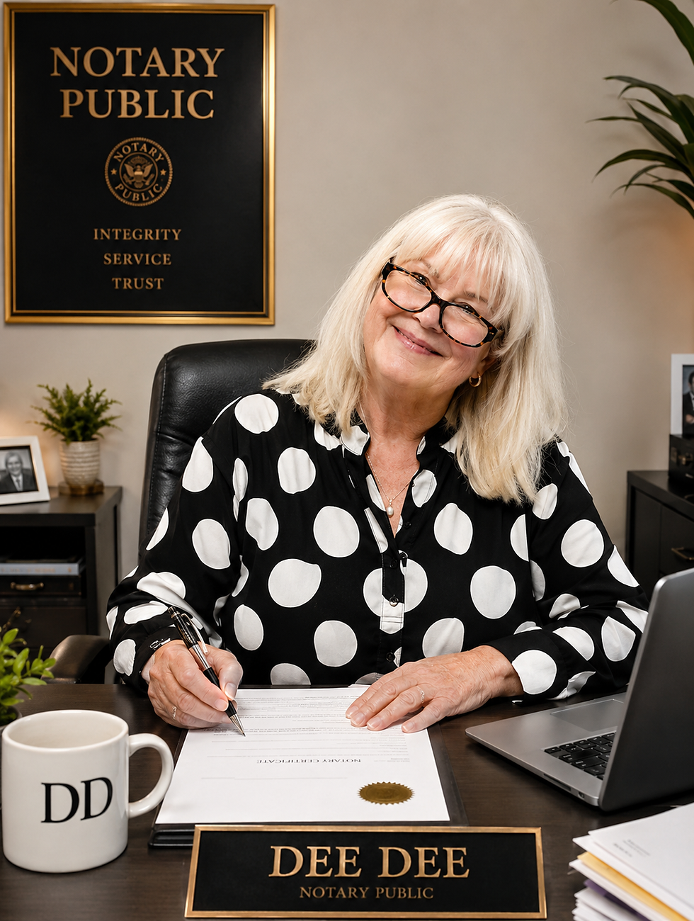 Notary Public, Notary Near Me by Deedee Medina