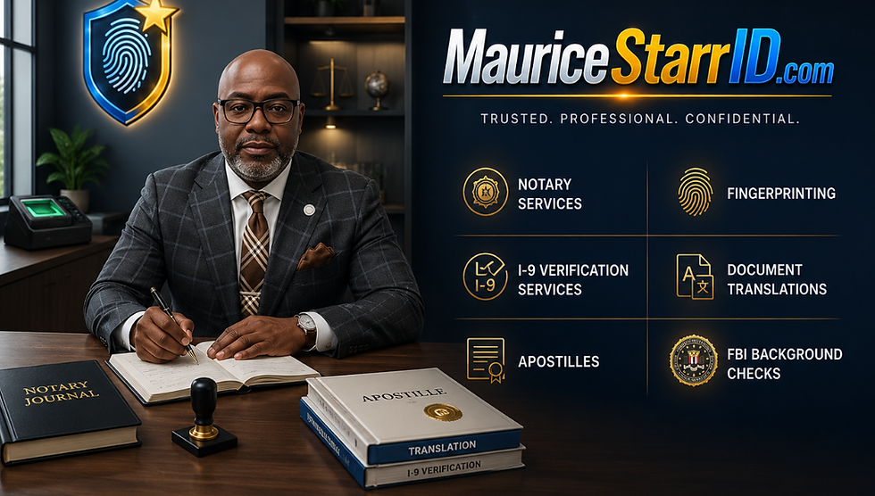 Maurice Starr, Notary Public Near me