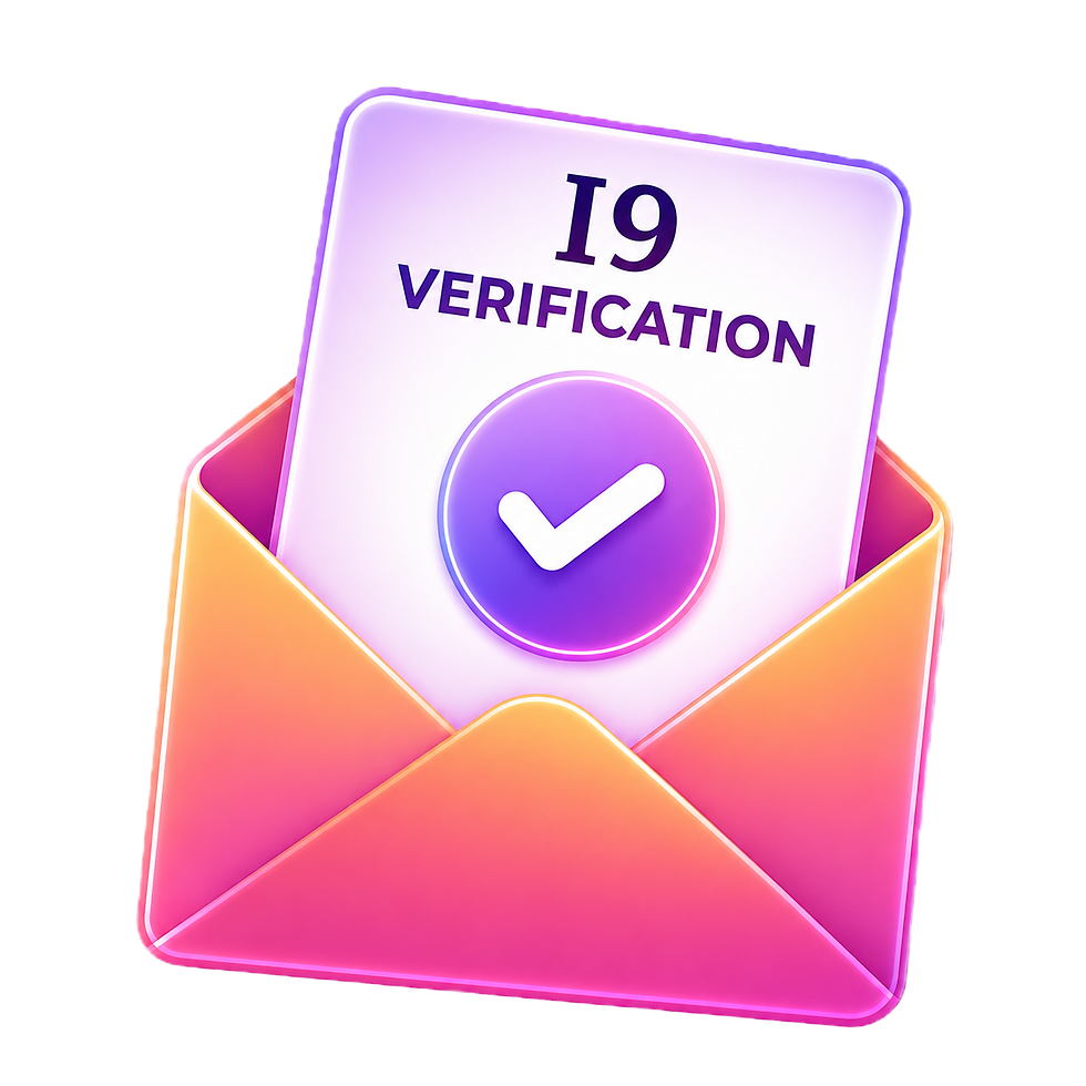 I-9 verification form with notary public stamp for Dee Dee Medina in Wadsworth Nevad