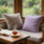 Cozy cafe table with coffee and fresh baked treats