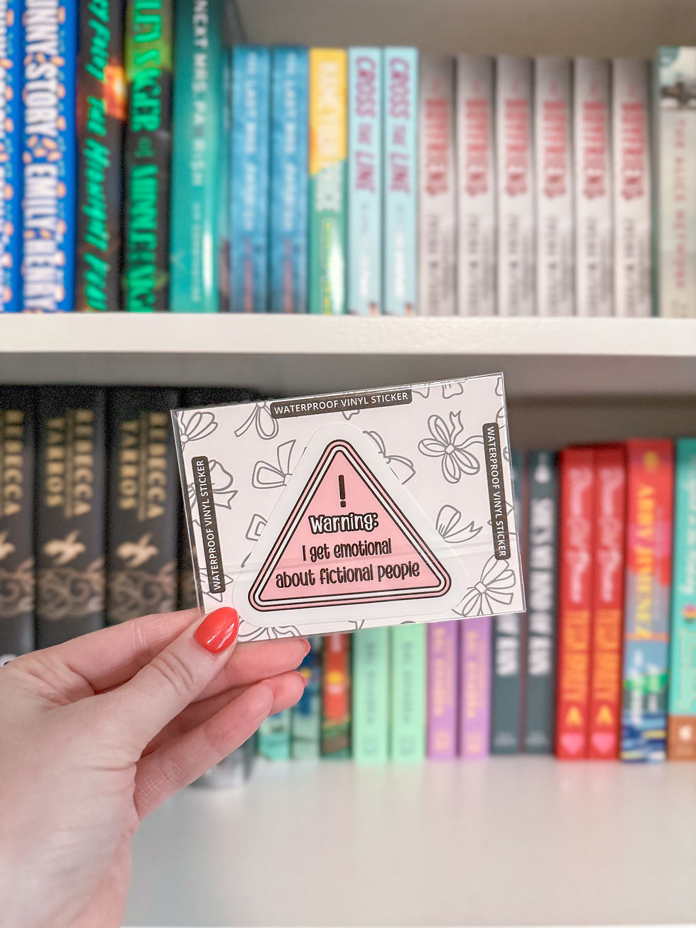 I Cry Over Fictional Characters Sticker