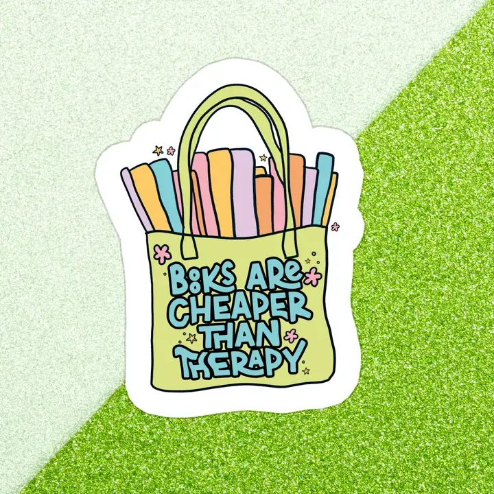 Book Therapy Sticker