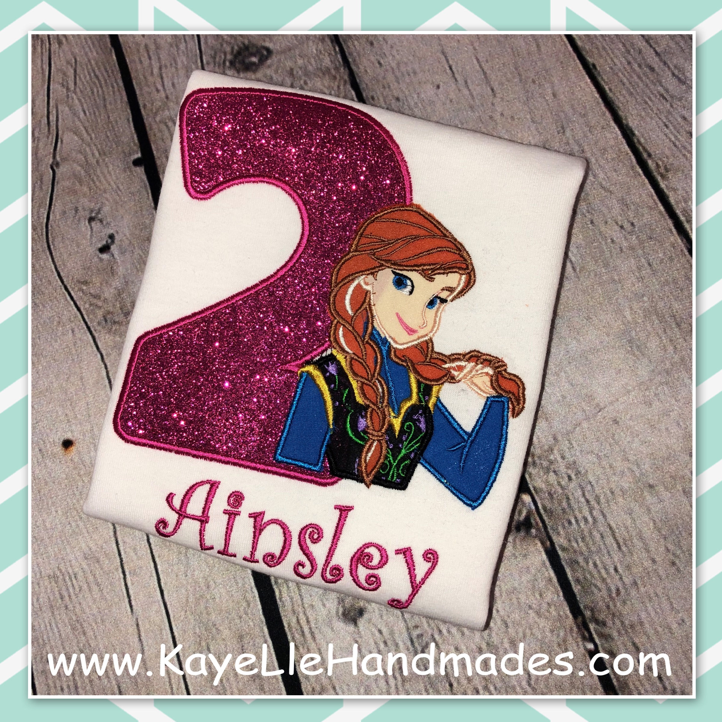 Embroidered Shirt - Birthday Shirt - Frozen - Anna