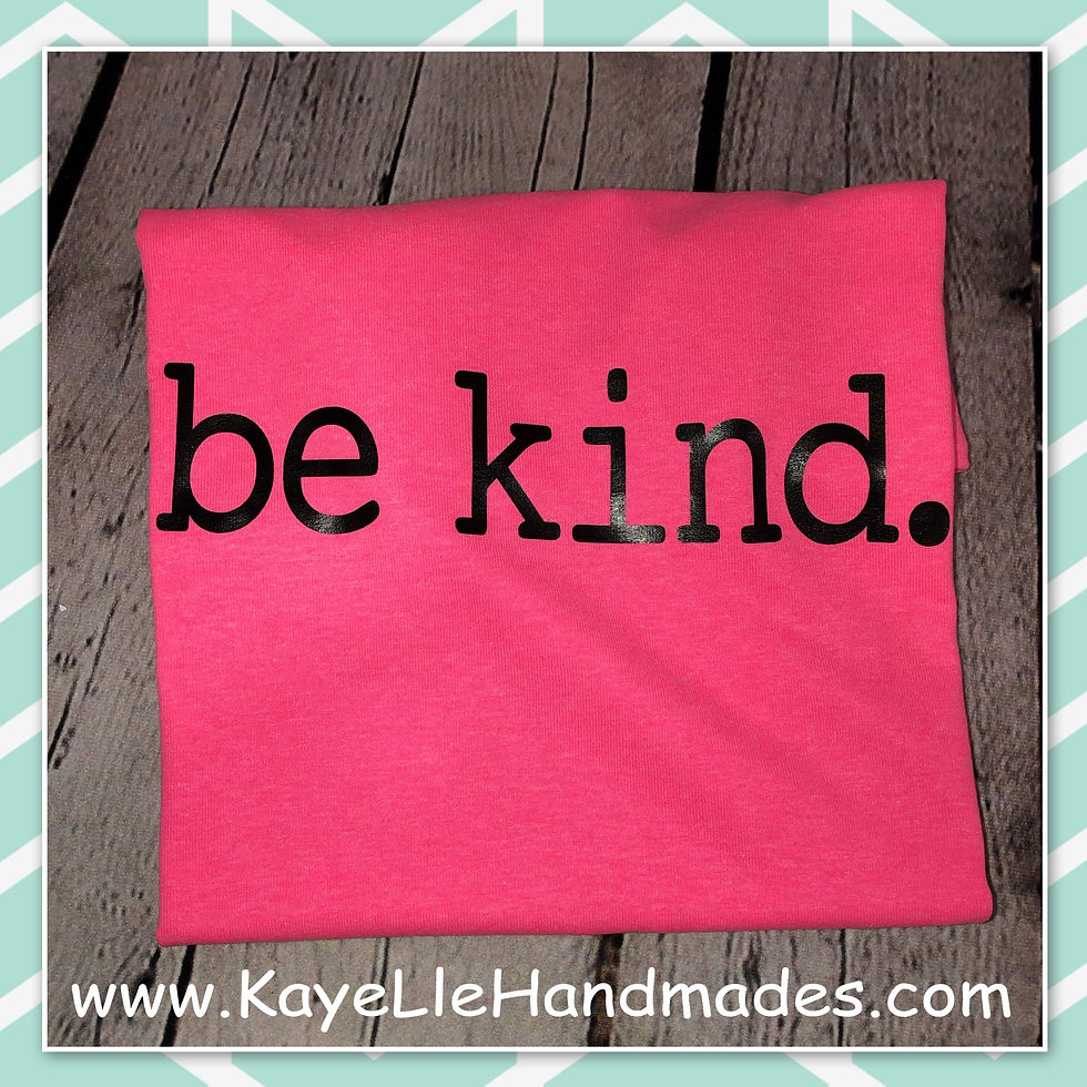 Thumbnail: YOUTH - Vinyl Shirt - Saying Shirt - Custom - Be Kind - Anti Bullying