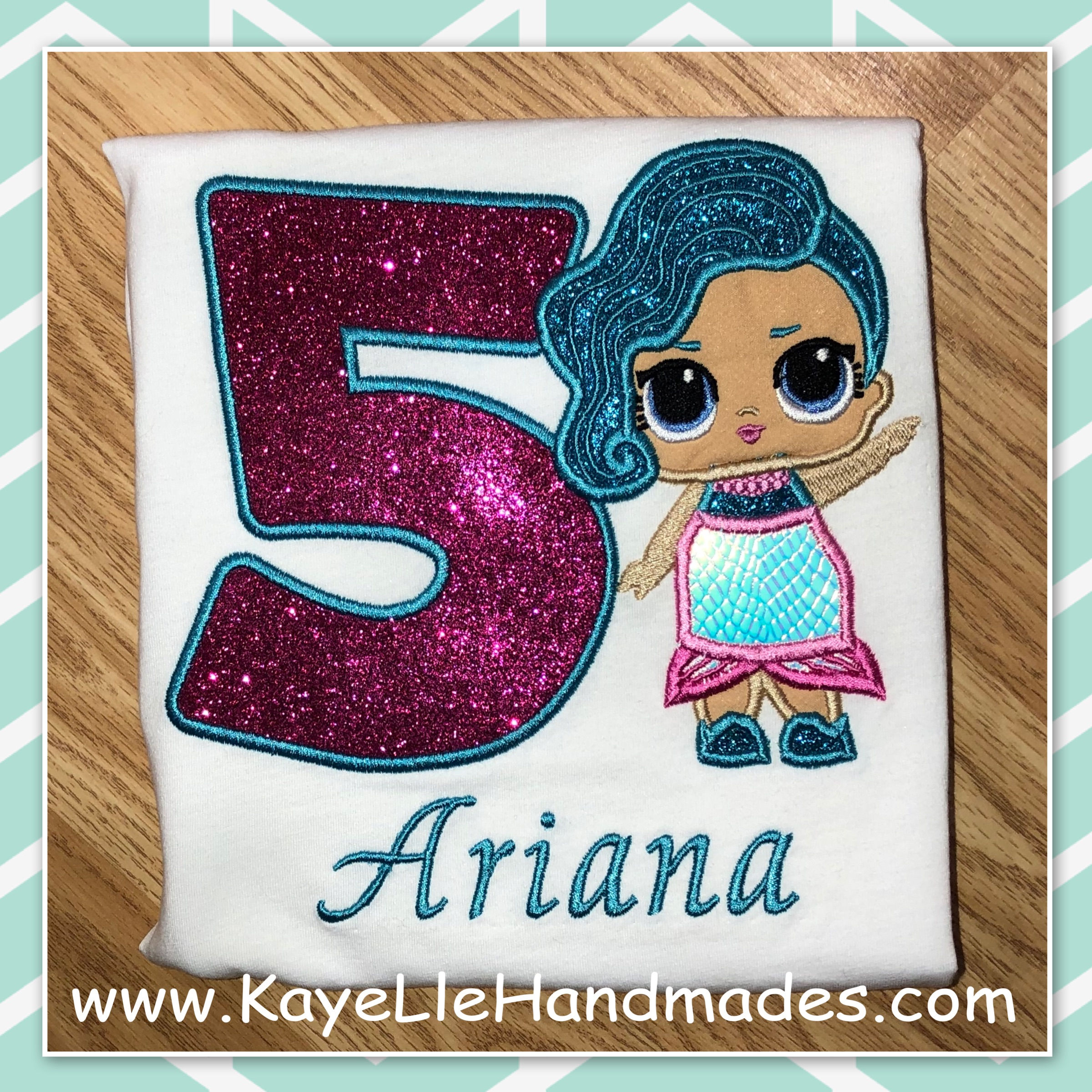 Embroidered Shirt - Birthday Shirt - LOL Doll - Splash