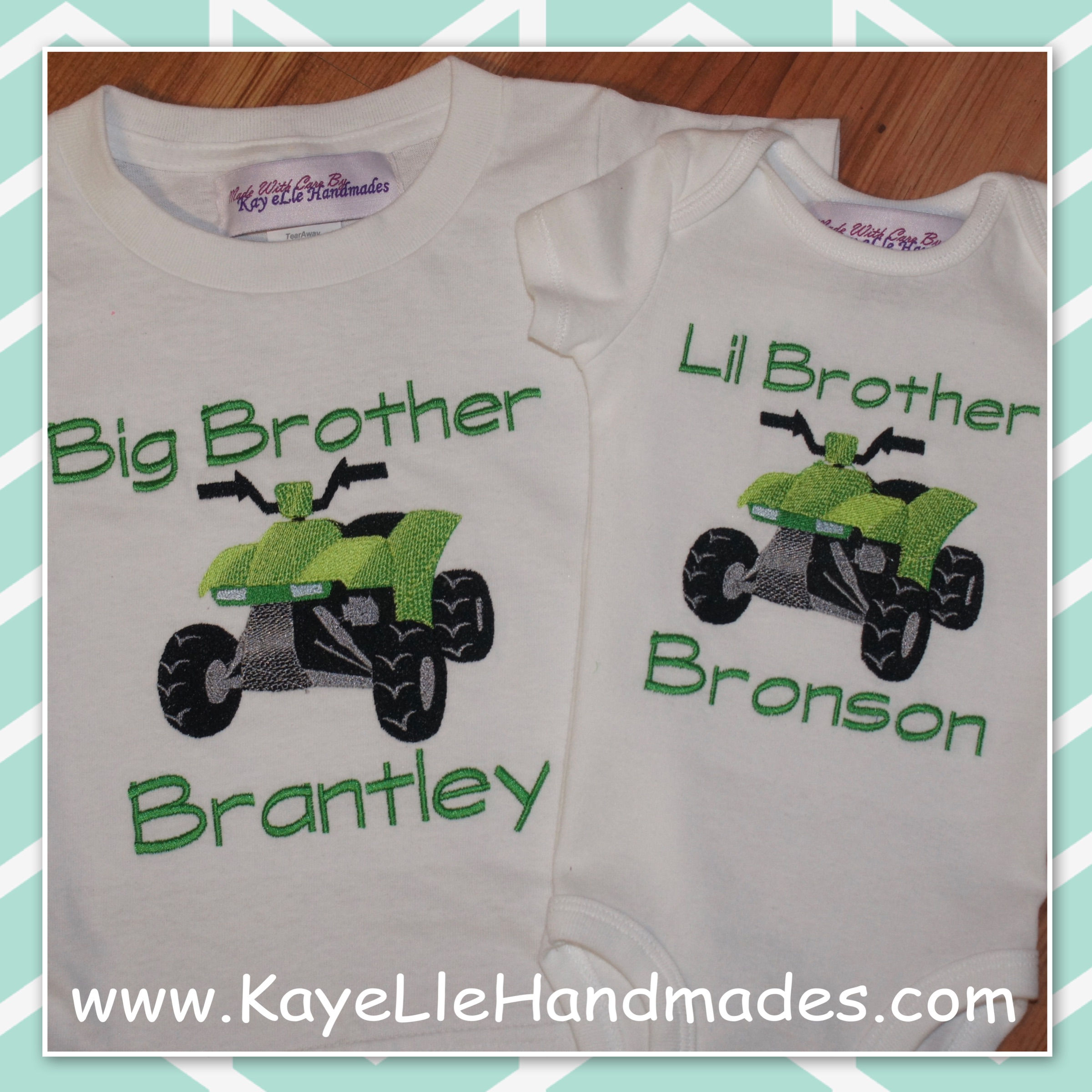 Embroidered - Big Brother - Little Brother - ATV