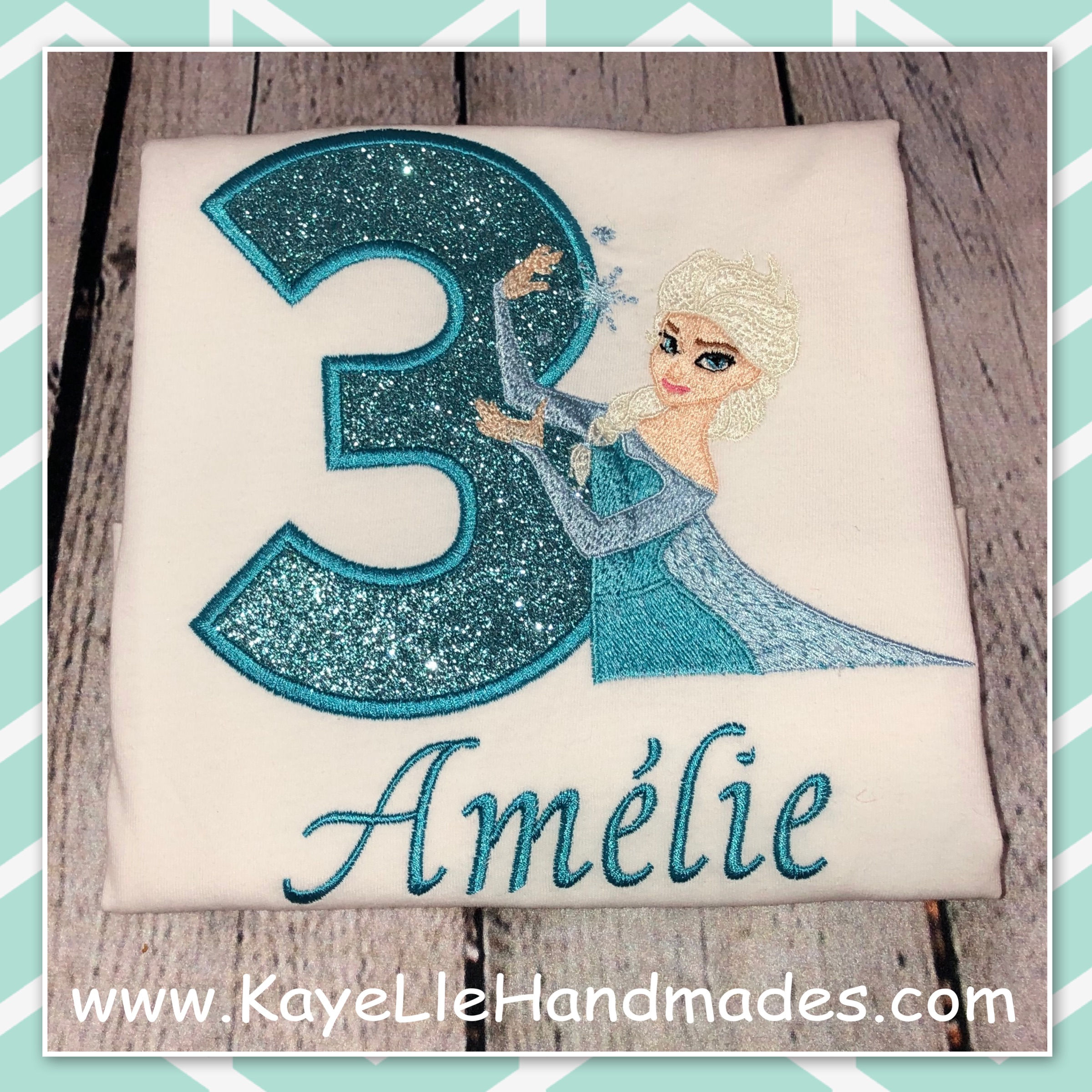 Embroidered Shirt - Birthday Shirt - Frozen - Ice Princess