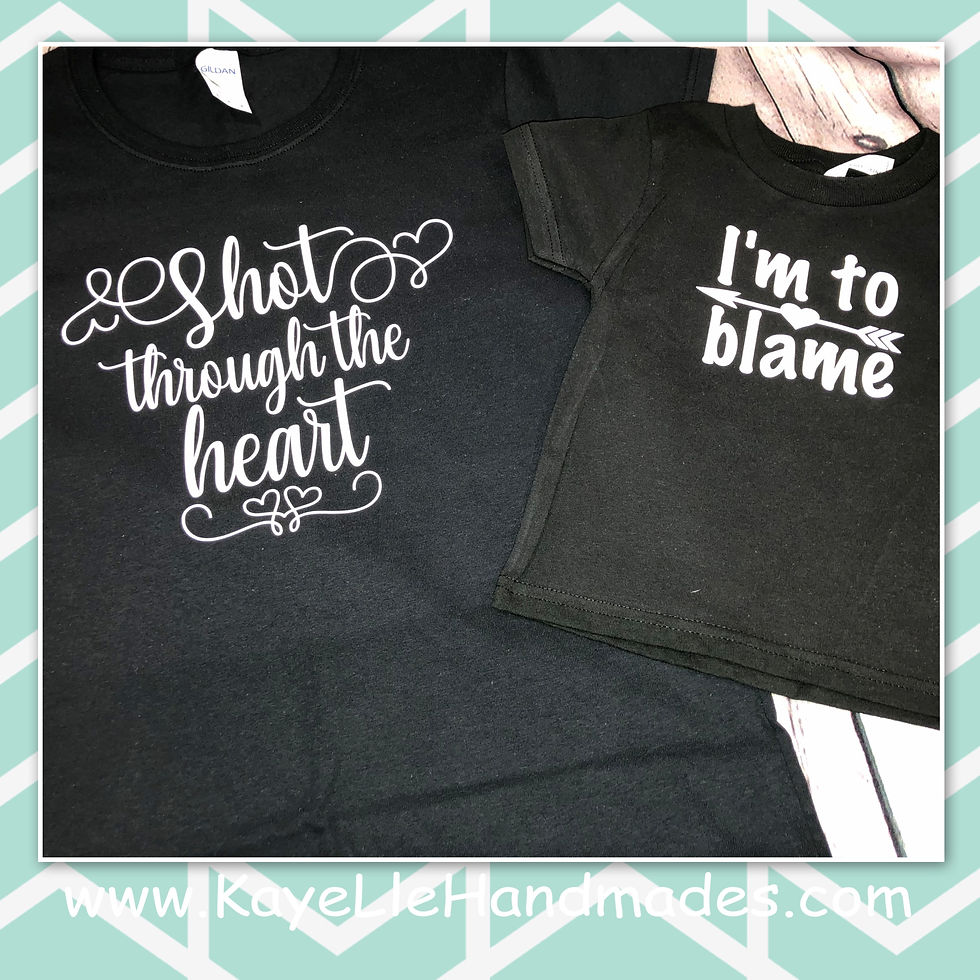 ADULT - Vinyl Shirt - Saying Shirt - Shot Through the Heart - Mother Shirt