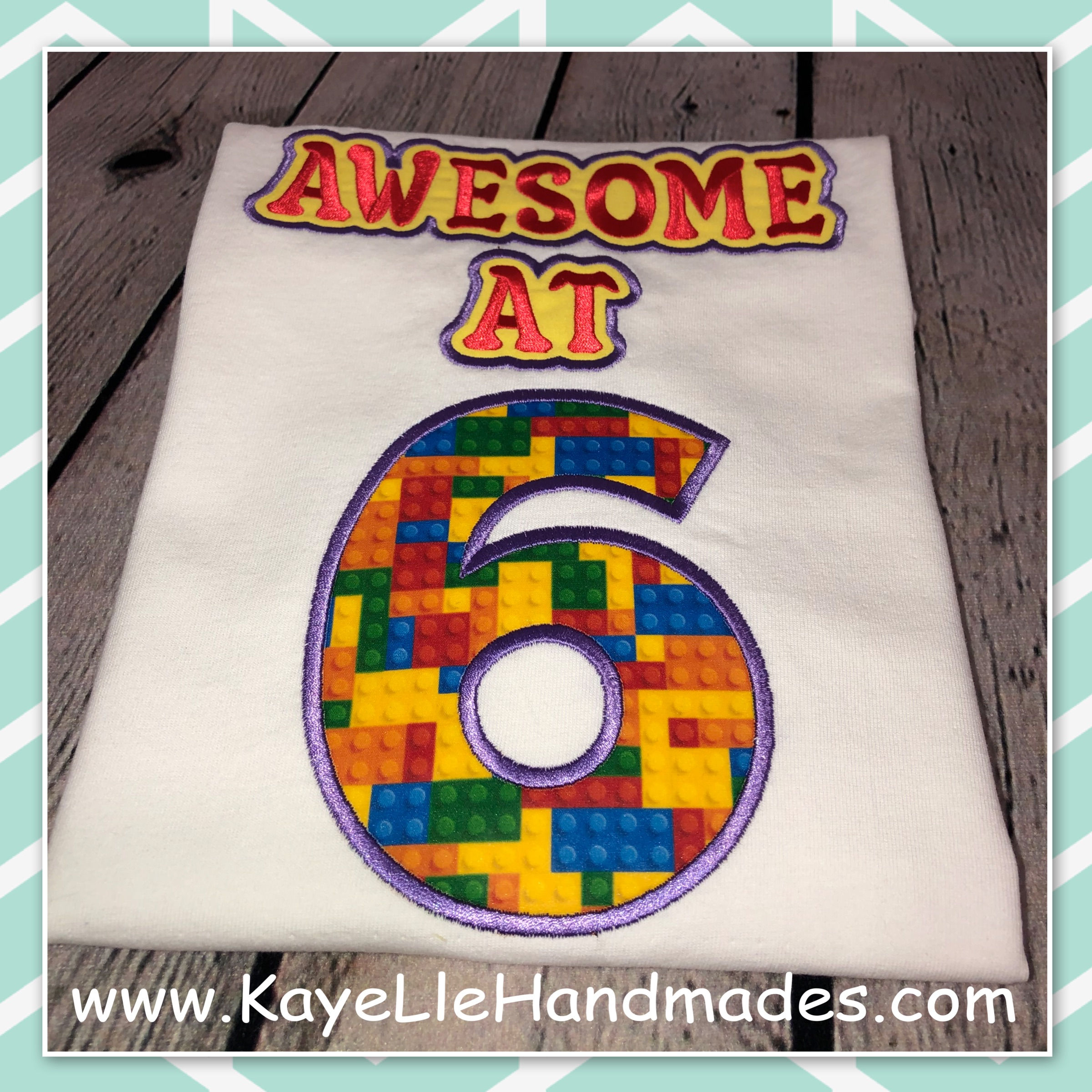 Embroidered Shirt - Birthday Shirt - Awesome at - Brick Building