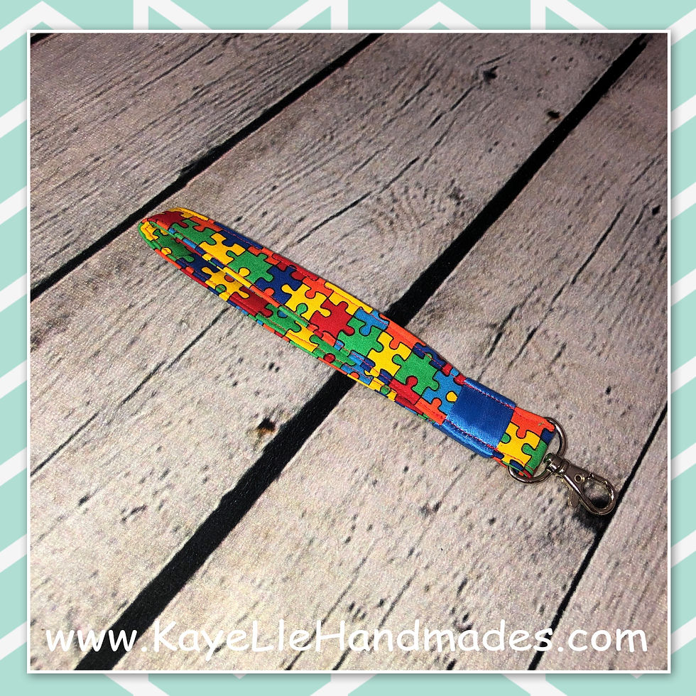 Keychain - FOB - Wristlet - Autism