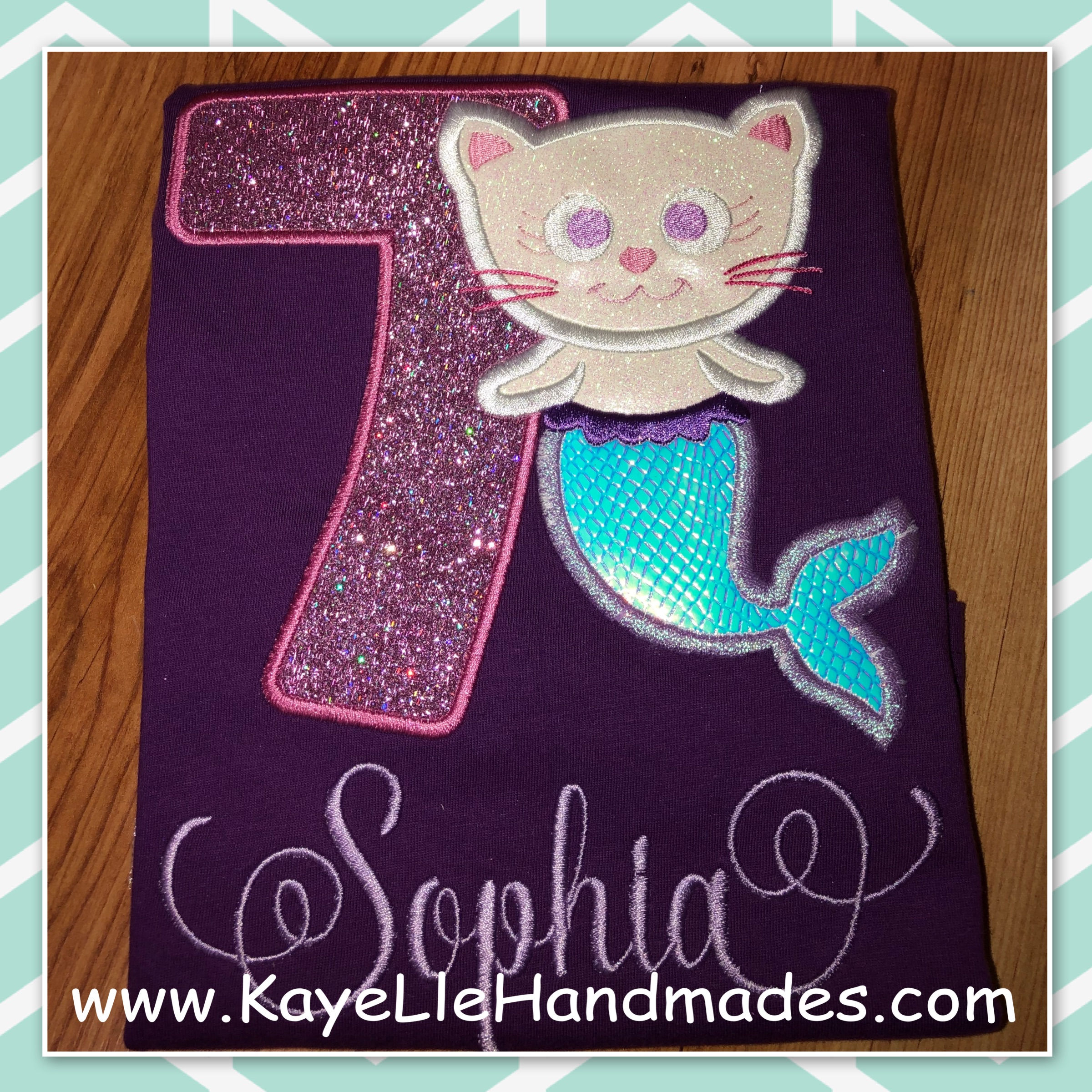 Embroidered Shirt - Birthday Shirt - Princess Kitty - Cat