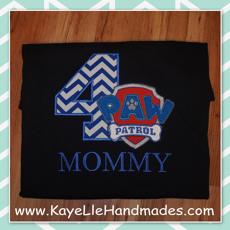 Embroidered Shirt - Birthday Shirt - Dog Patrol