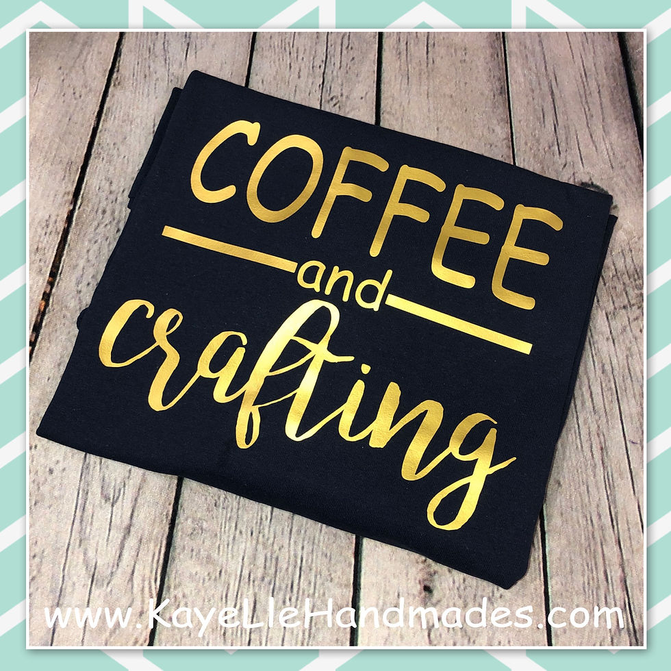 Thumbnail: ADULT - Vinyl Shirt - Saying Shirt - Custom - Coffee and Crafting
