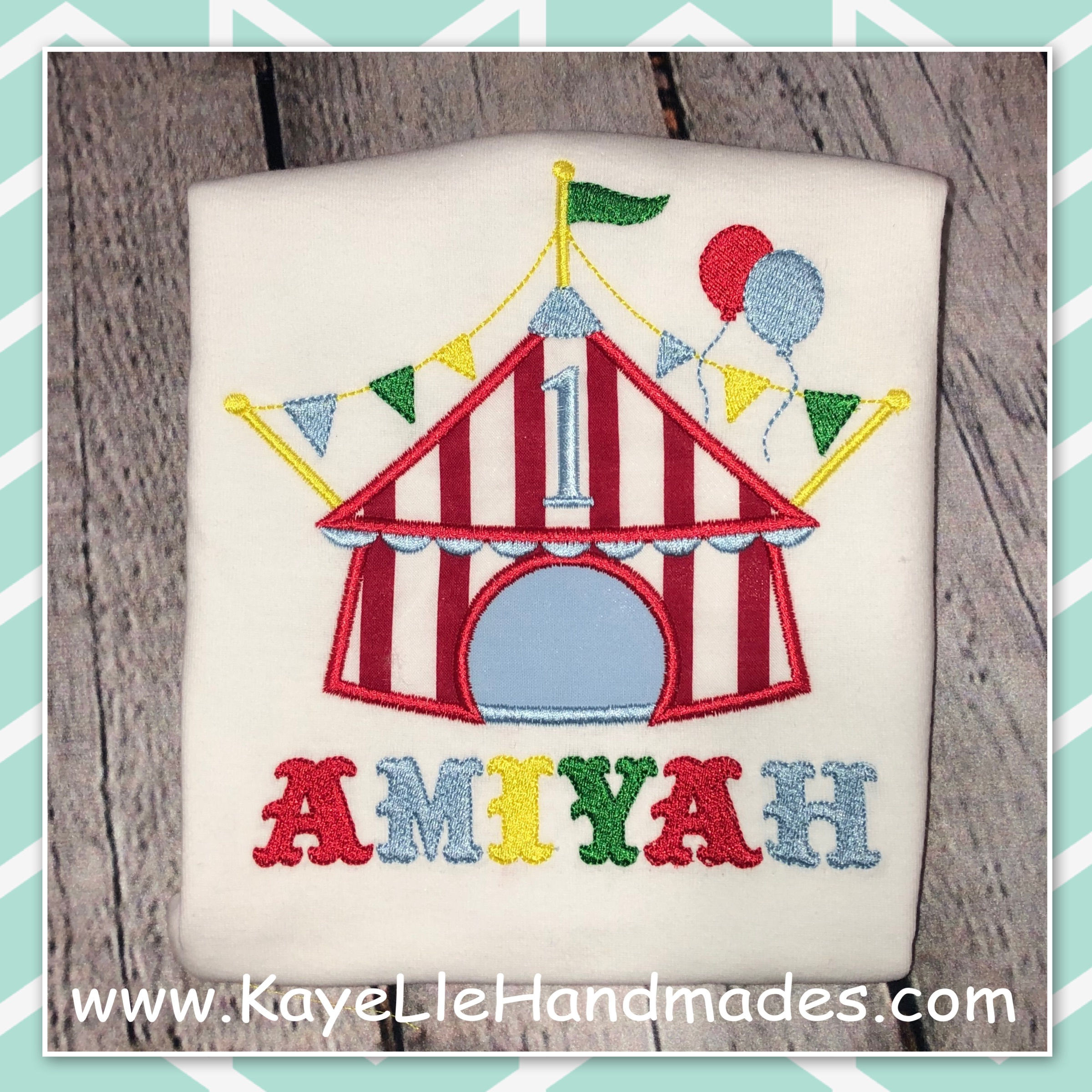 Embroidered Shirt - Birthday Shirt - Circus