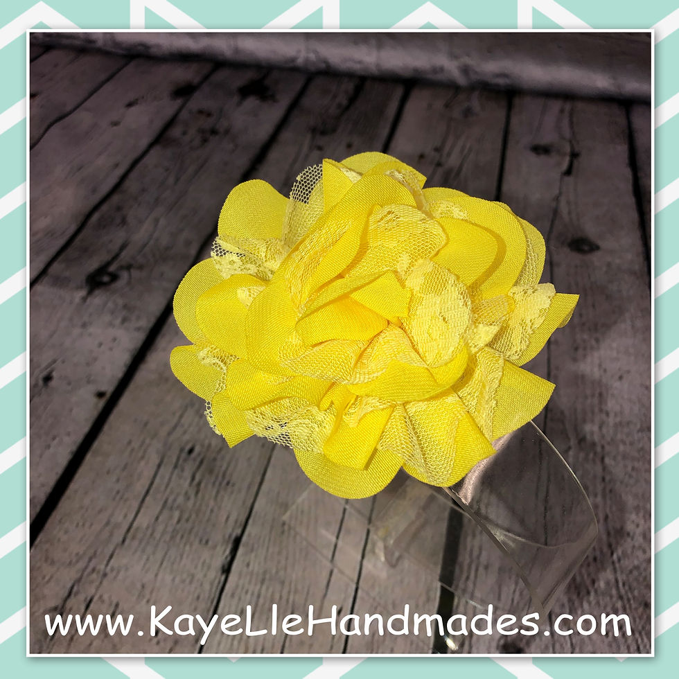 Hair Clip - Flower - Yellow