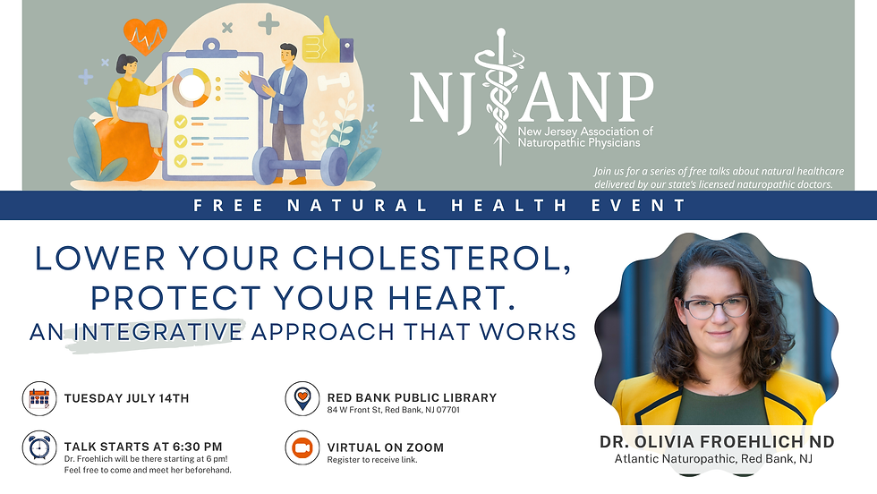 NJANP Presents: Lower your Cholesterol, Protect your heart. An Integrative Approach That Works.