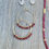 Miniatura: Garnet hoop earrings