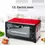 Thumbnail: 12L Timing Electric Oven With Grill Cooker Household Baking Machine Temperature 
