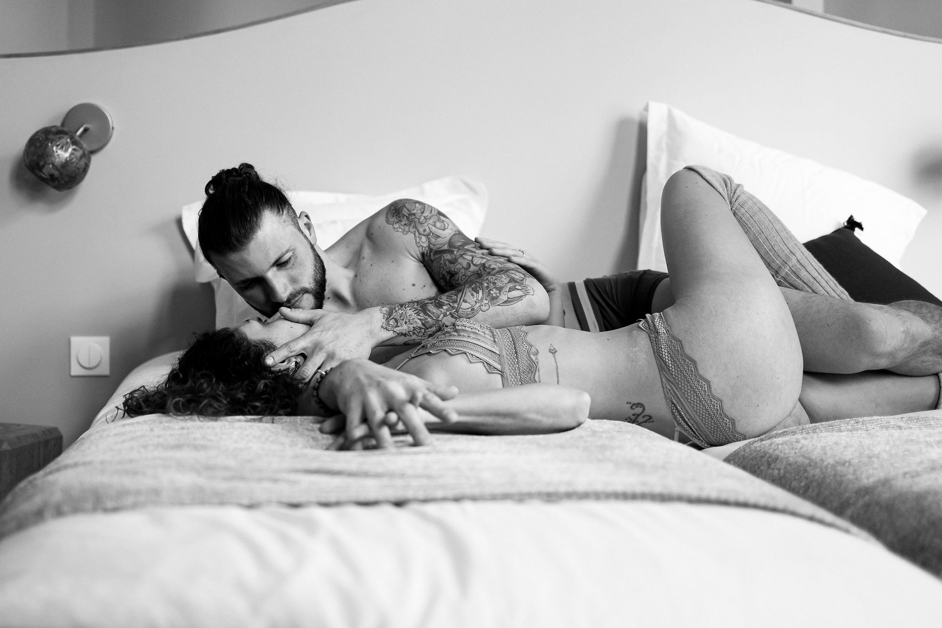 Séance photo couple boudoir