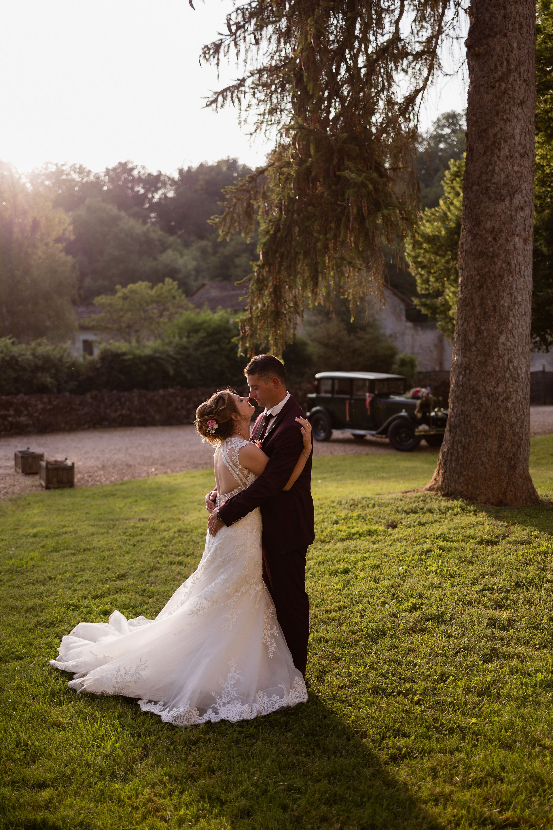mariage au domaine de l'abbaye du pin à Béruges 86