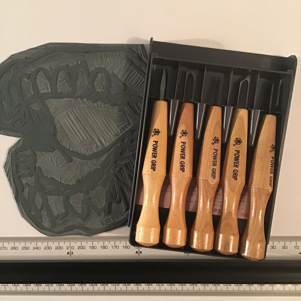 New lino cutting tools added to my arsenal today.