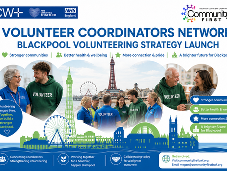Blackpool has officially launched its Volunteering Strategy 2026–2031, a bold, community‑shaped plan designed to make volunteering more visible, accessible and impactful across the town.