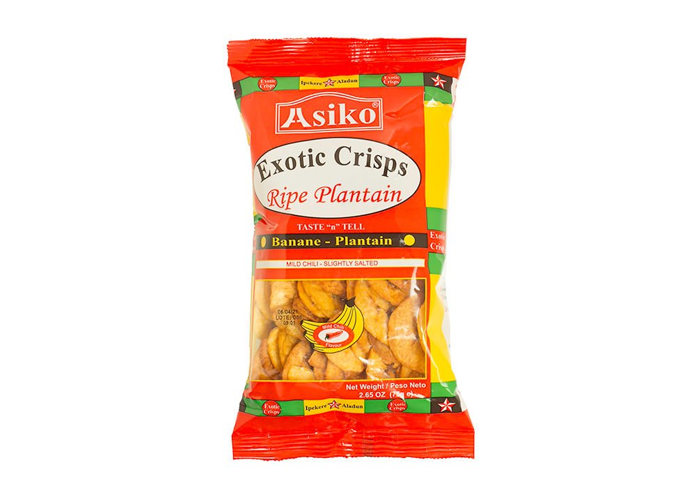 Asiko Plantain Chips (Mild Chilli Slightly Salted)