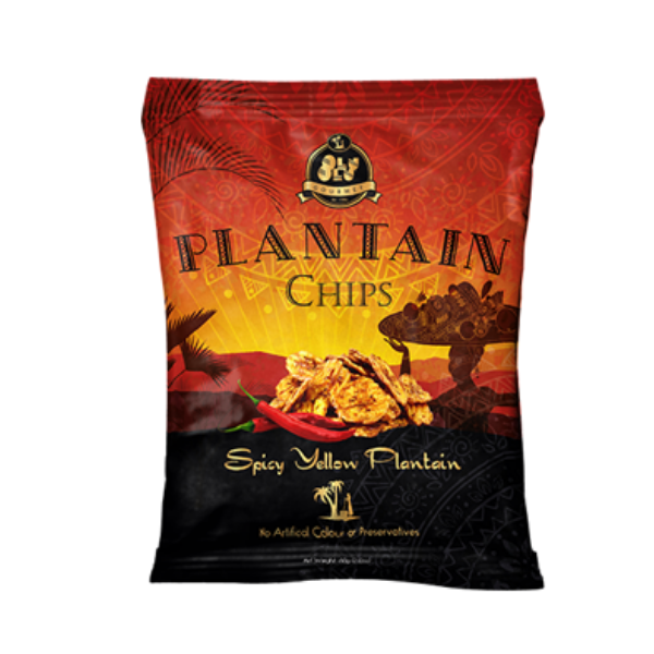 Olu olu yellow plantain chips chilli