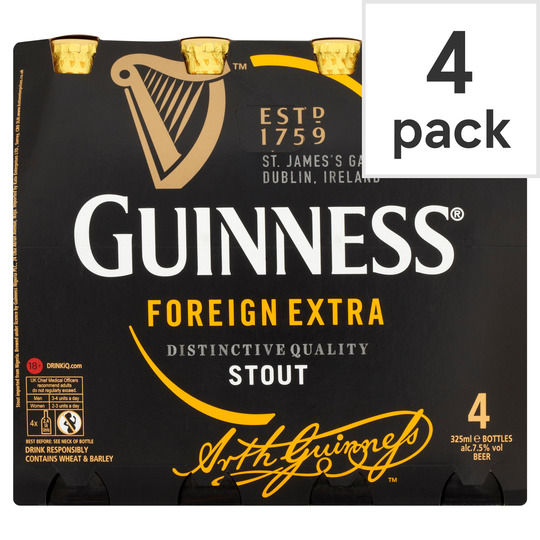 Guinness Nigerian Stout Bottle 4 X 325Ml