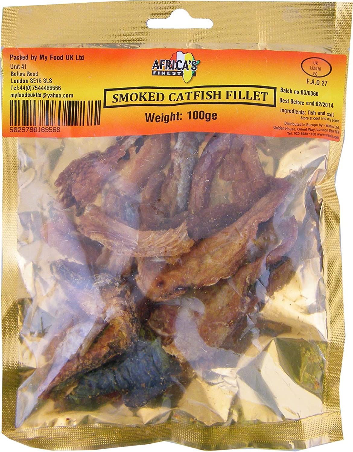 Africa Finest Smoked Catfish Fillet 200g