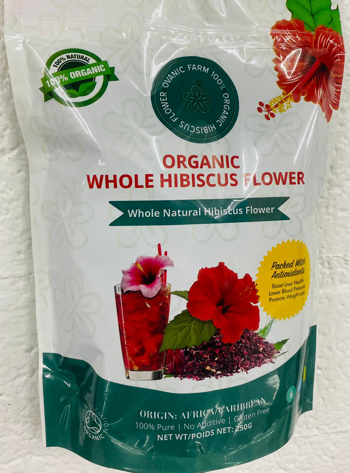 Organic whole hibiscus flowers