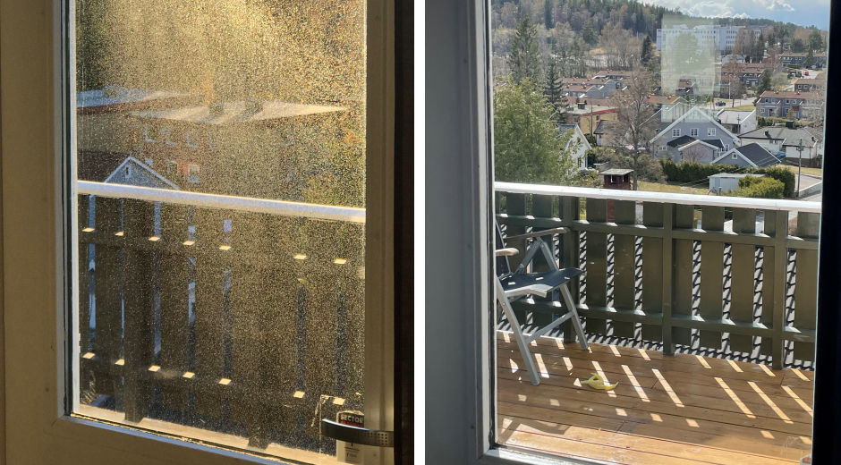 Private residence in Oslo, Norway, before and after ClearShield® protection