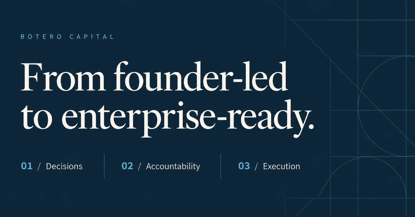When growth outpaces the founder