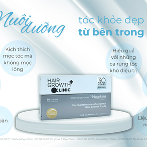 Viên uống mọc tóc Nourkin Hair Growth+ inCLINIC