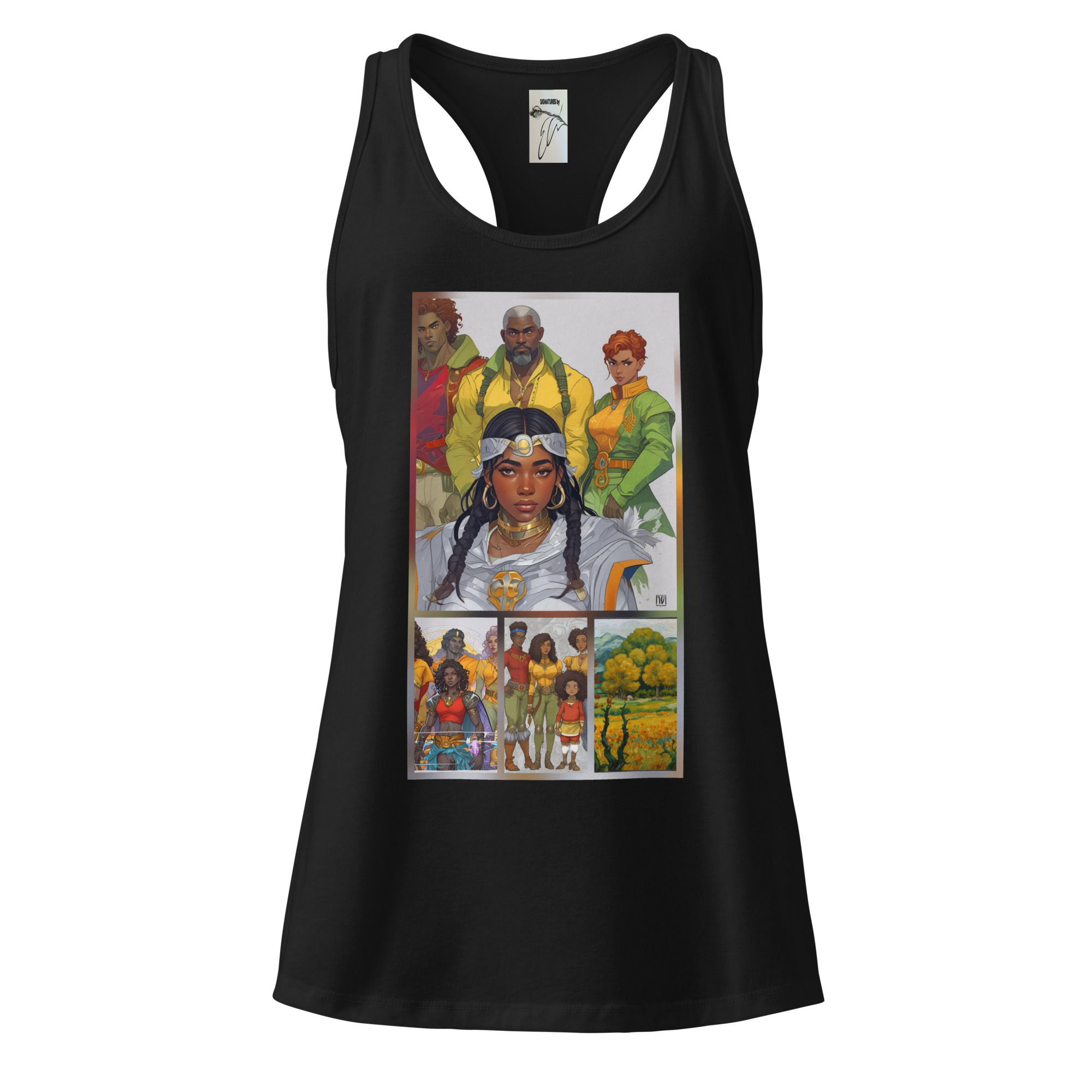 Women’s fitted racerback tank top