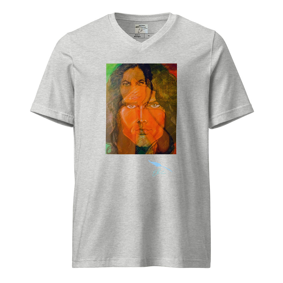 Thumbnail: Unisex Short Sleeve V-Neck T-Shirt