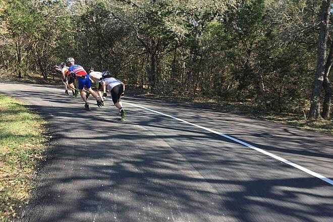 Road bicycling at Circle C Ranch's 3.1 mile Veloway. Must have your own bike and helmet.