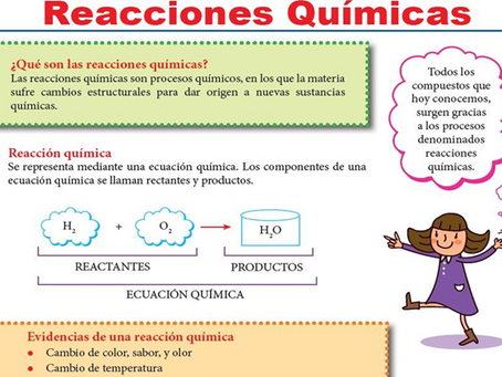 03/08/2021 CLASE QUIMICA7
SEMANA 24
REACCIONES QUIMICAS