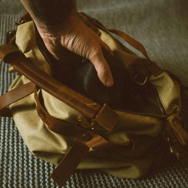 soft luggage packed for an Africa Flying Safari