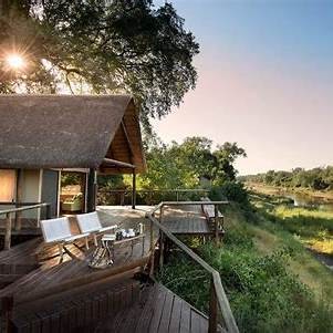 Guest lodge view in Pafuri Kruger National Park South Africa