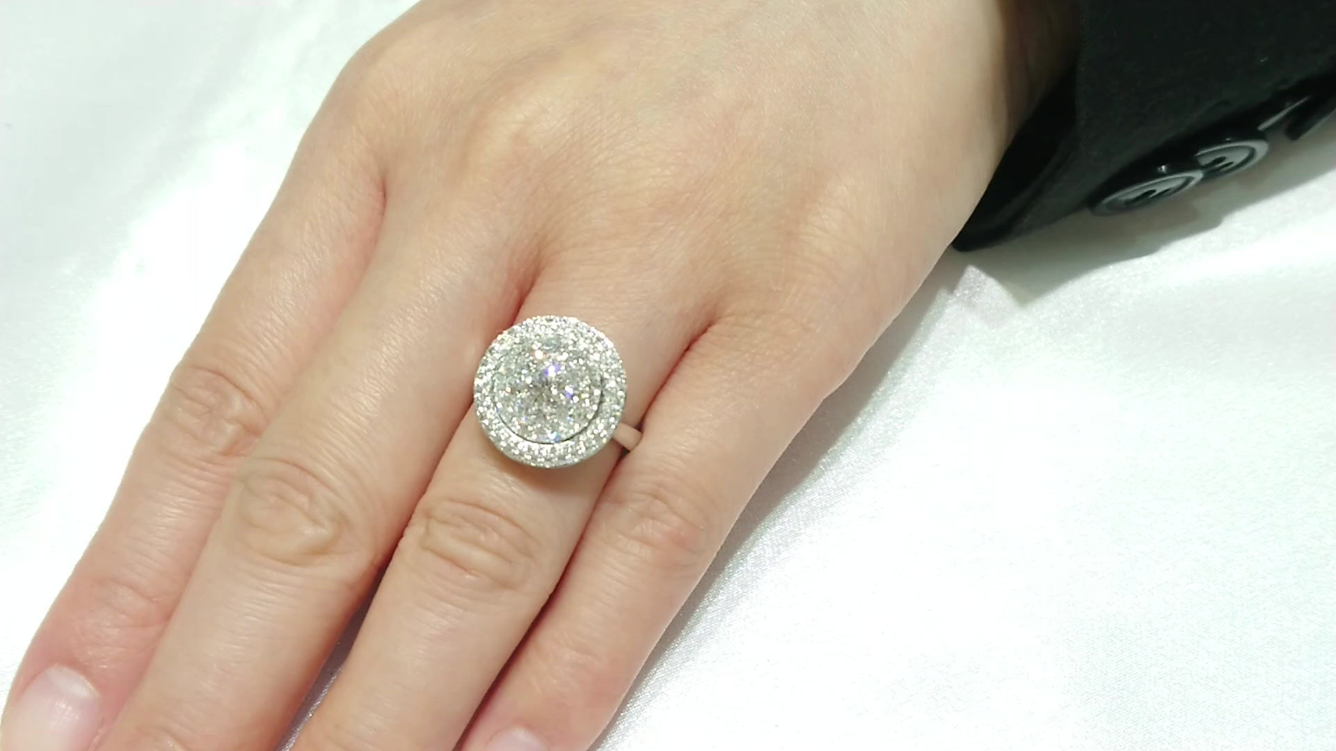 Diamond Ring 18K White Gold