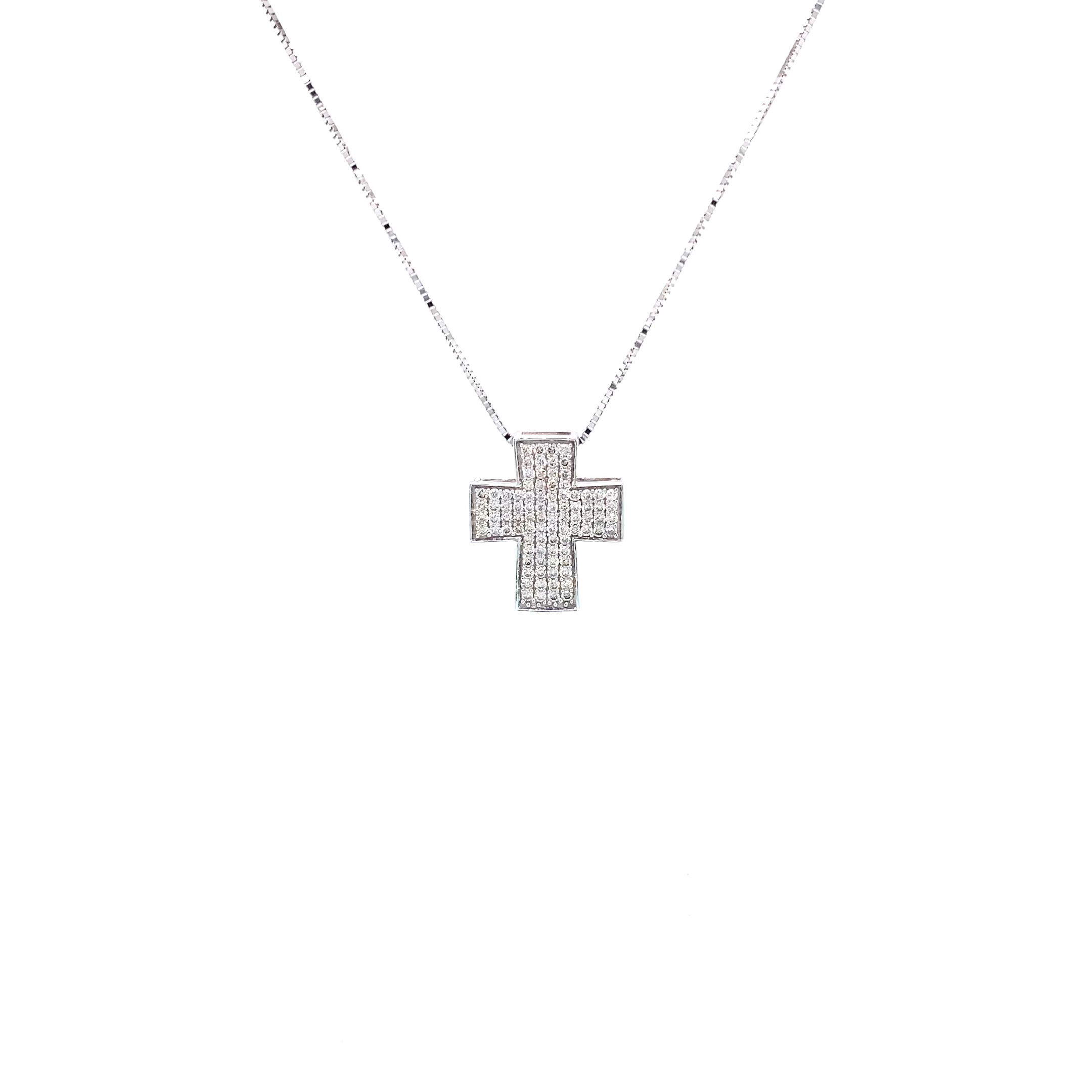 Diamond Pendant 18K White Gold